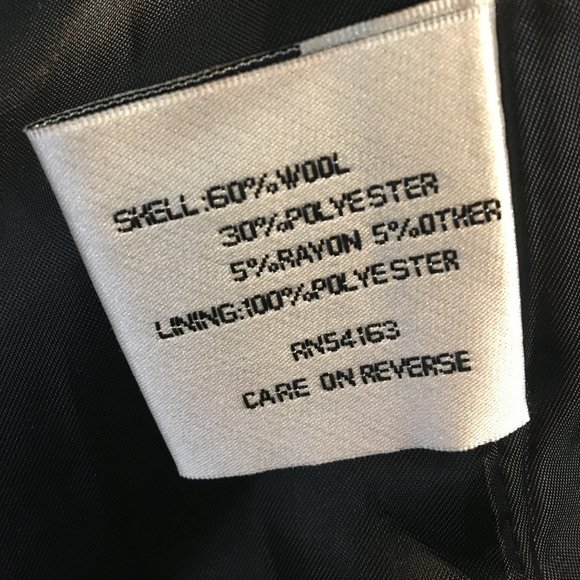 Kenneth Cole Wool Jacket/Coat Military Style GRAY - Picture 11 of 11